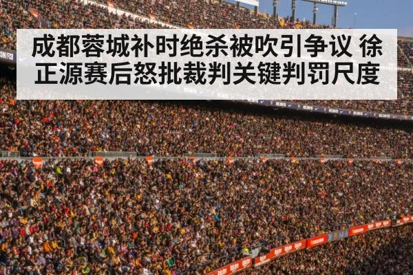 成都蓉城补时绝杀被吹引争议 徐正源赛后怒批裁判关键判罚尺度
